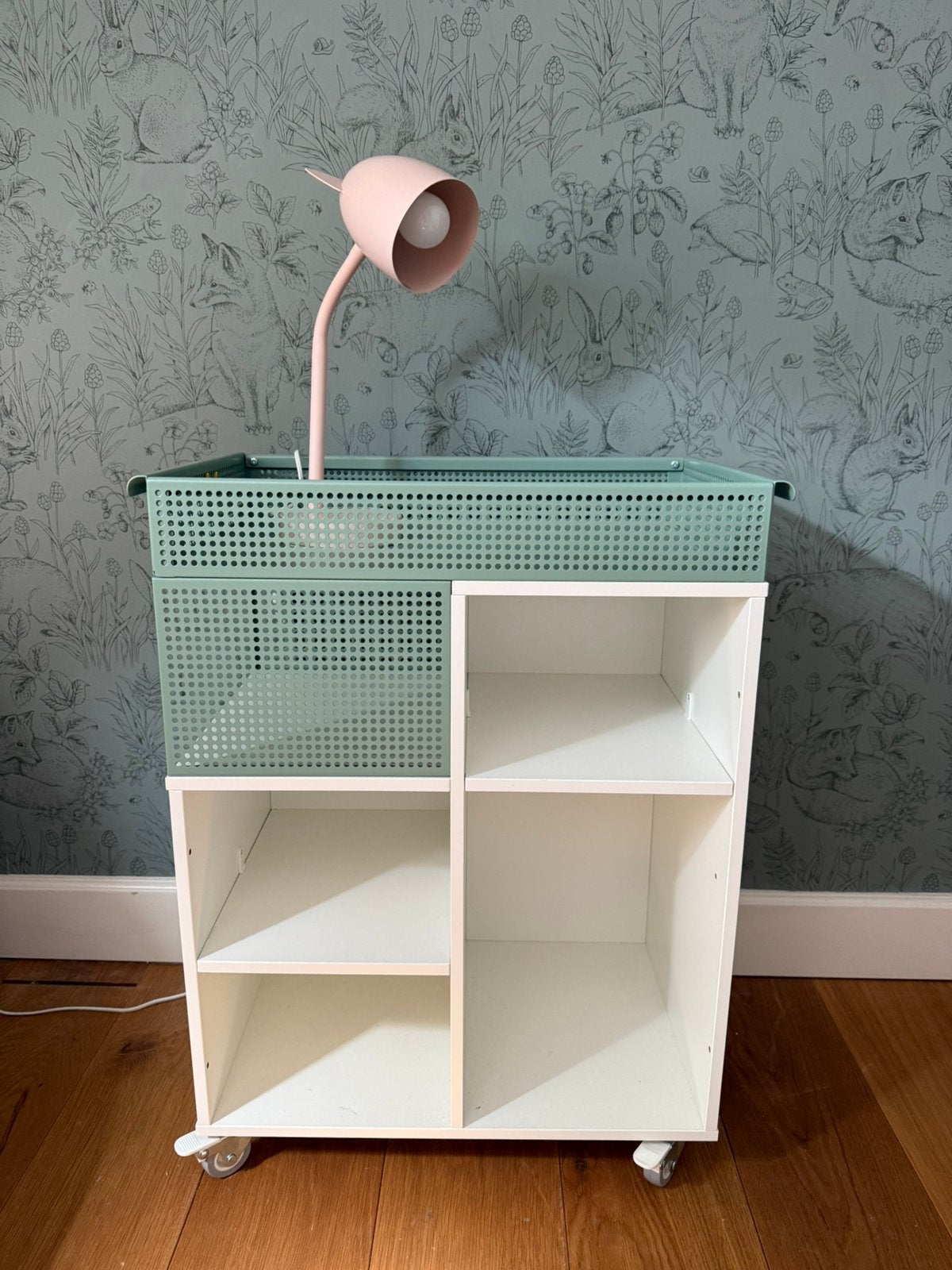 Ladeblok voor kinderkamer wit met groen, Ophalen, Zo goed als nieuw, 50 tot 70 cm, 105 cm of meer