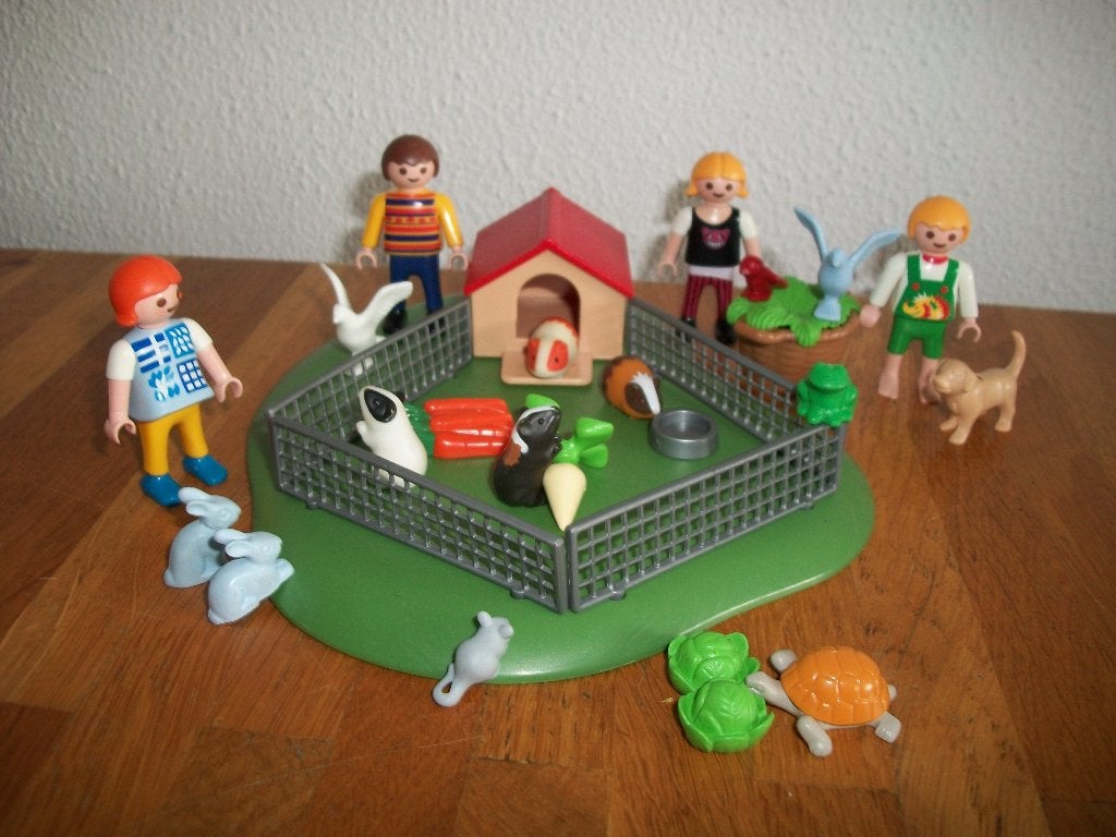 3210 cavia verblijf met schildpad en 4 kinderen, Complete set, Ophalen of Verzenden, Zo goed als nieuw, Country