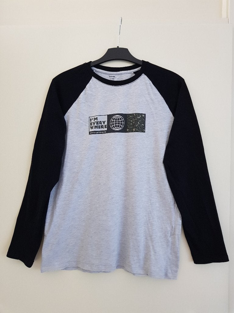 T-shirt jongens of meisjes -- maat 176 / 182 / S -- Kiabi, Kiabi, Jongen of Meisje, Ophalen of Verzenden, Zo goed als nieuw