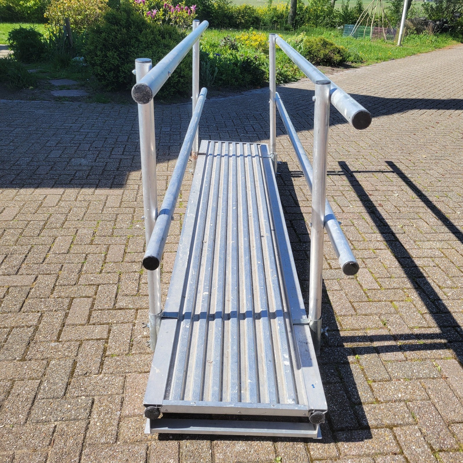 Wienese loopbrug 3m met dubbele leuning, Ophalen, Gebruikt, Overige typen, Minder dan 2 meter