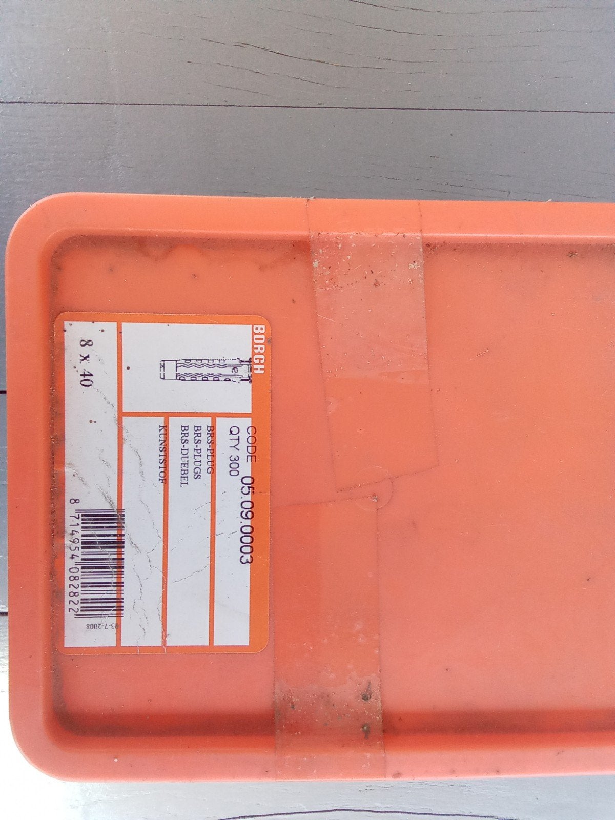 8 mm pluggen - 250 stuks - 8x40 mm, Ophalen, Nieuw, Minder dan 50 mm, Pluggen
