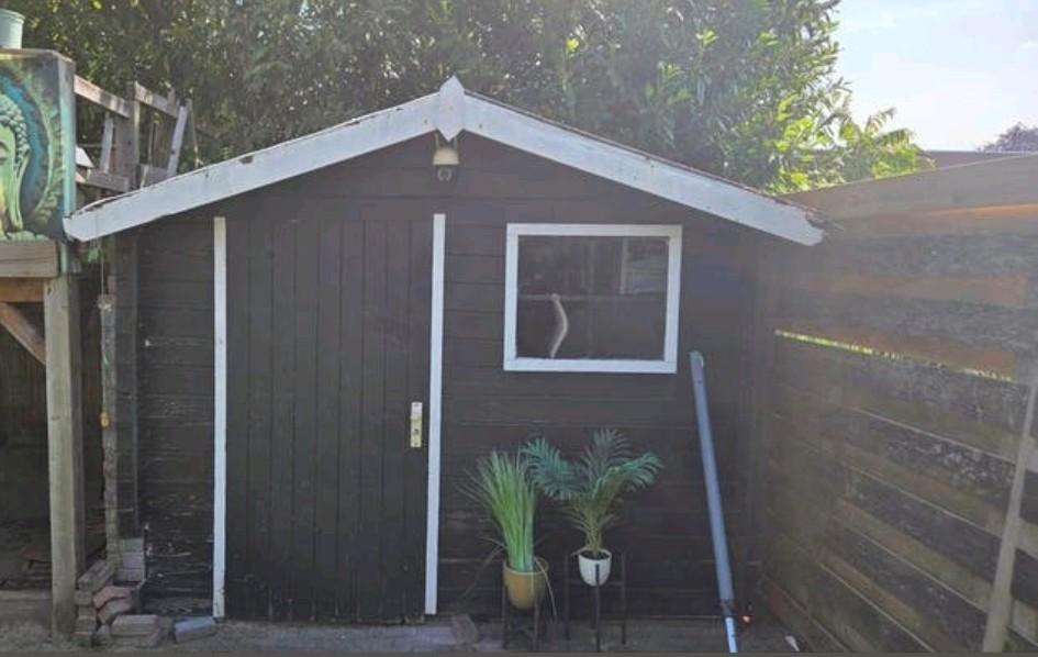 Gratis op te halen schuurtje., Tuin en Terras, Tuinhuizen, Ophalen, Gebruikt, Minder dan 250 cm