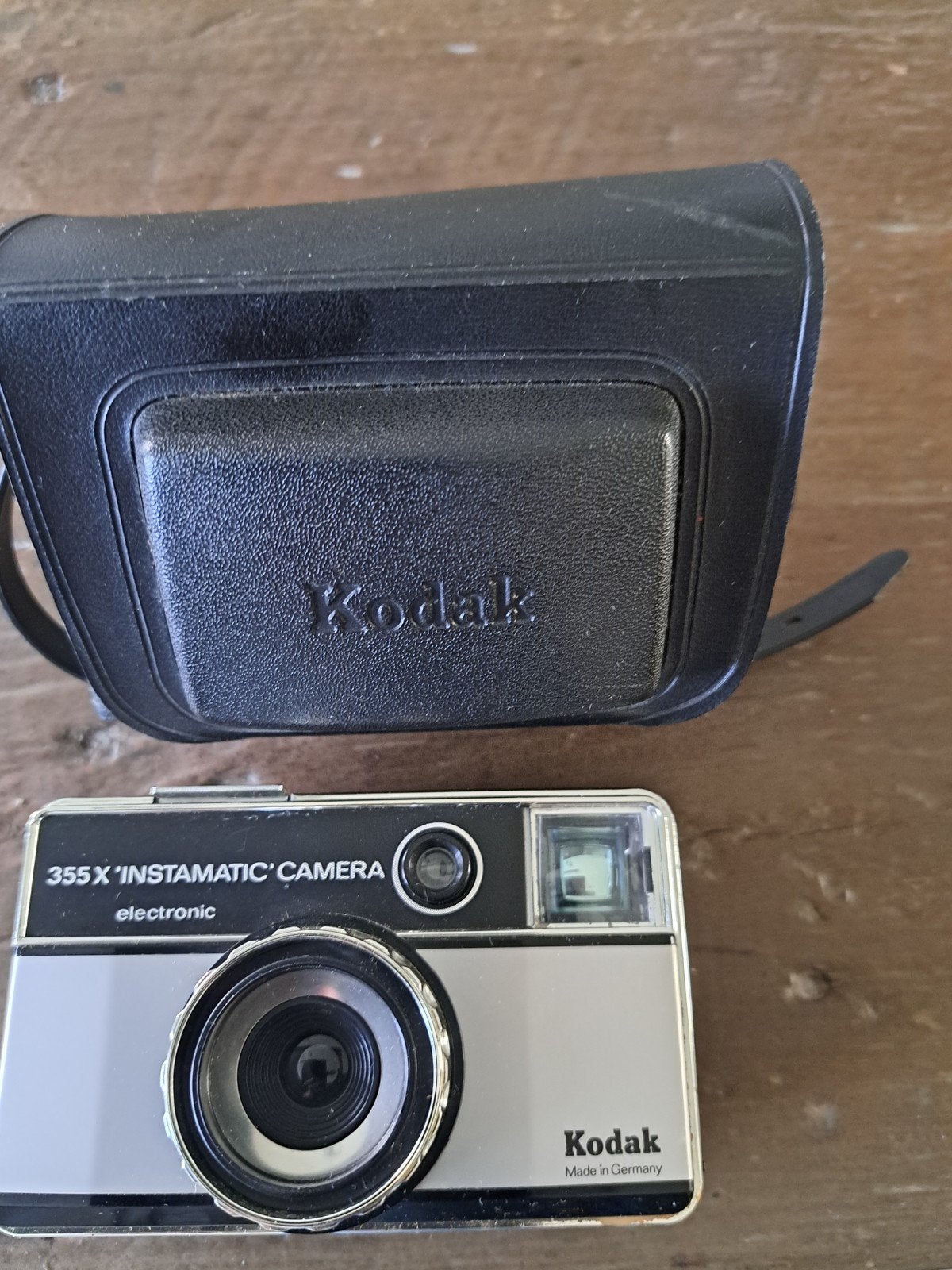 Vintage Kodak 355X Instamatic Camera met hoes, Ophalen of Verzenden