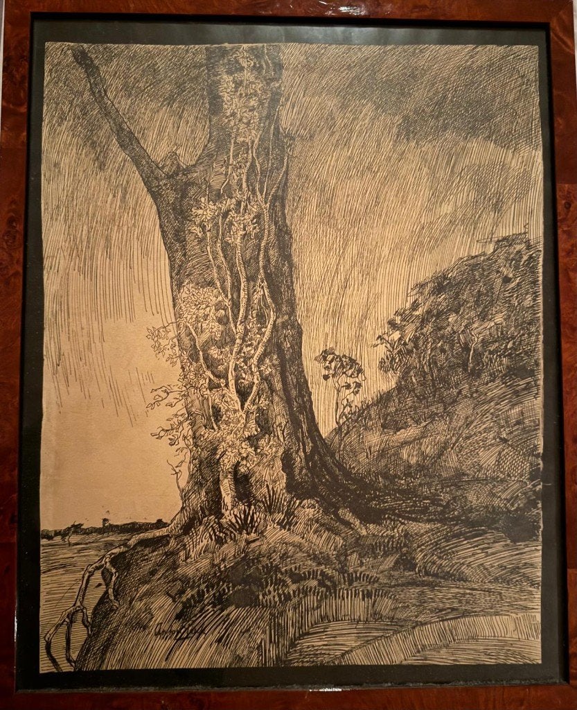 Anton Pieck (Efteling)  Uniek werk  Pentekening, Ophalen