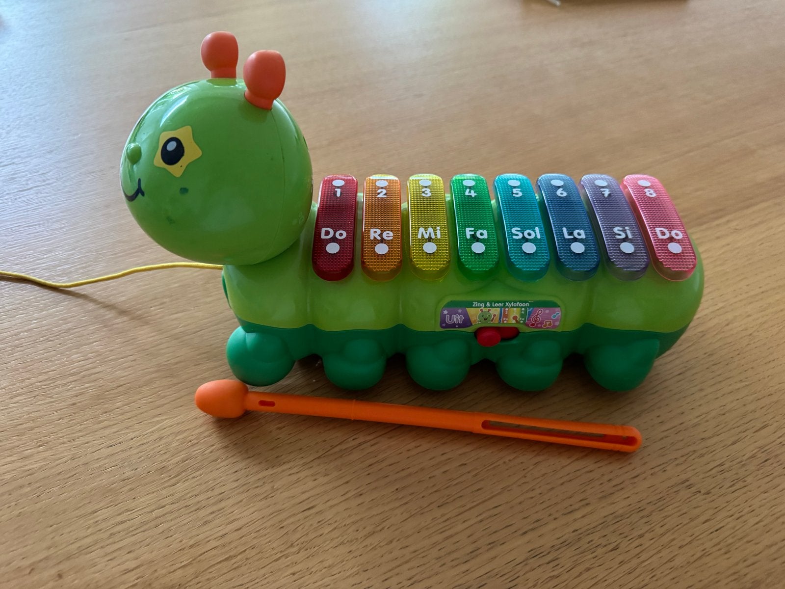 VTech Zing & Leer Xylofoon Rups, Ophalen, Gebruikt, Overige typen, Met geluid