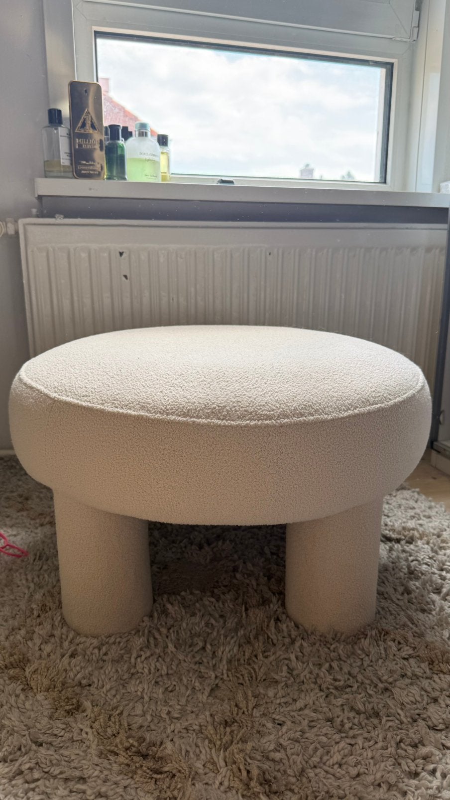 Teddy poef, Ophalen, Zo goed als nieuw, Rond, Minder dan 50 cm