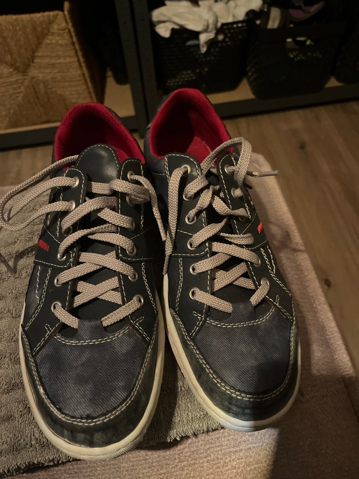 Nette Rieker schoenen maat 43, Ophalen of Verzenden, Gedragen, Blauw, Veterschoenen