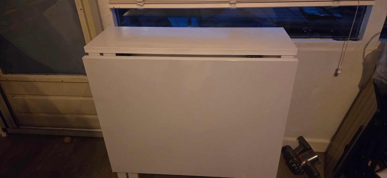 IKEA NORDEN Klaptafel Wit – Ruimtebesparend met 6 Lades, Ophalen, 100 tot 150 cm, 50 tot 100 cm, Zo goed als nieuw