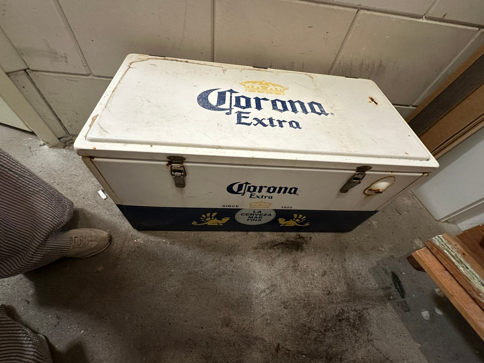 Grote originele Corona Extra koelbox / bierkoeler, Verzamelen, Ophalen, Gebruikt, Gebruiksvoorwerp