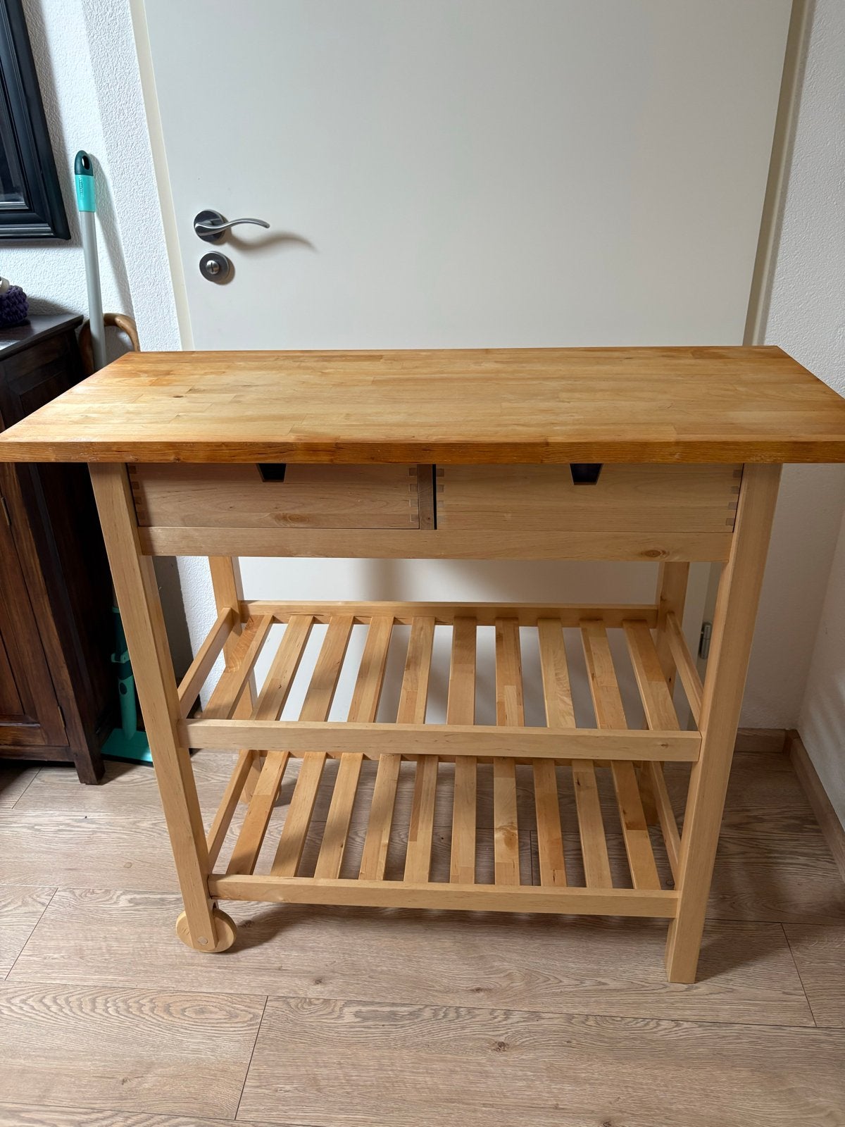 IKEA FÖRHÖJA Keukentrolley - Zo goed als nieuw, Gebruikt, Hout, IKEA, Keukentrolley
