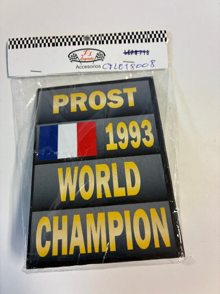 98988: Pitbord - Alain Prost - World Champion 1993 - 1:12, C/ Segorbe 37 – 03206 – Elche – Alicante, Cartrix, Overige typen, Nieuw