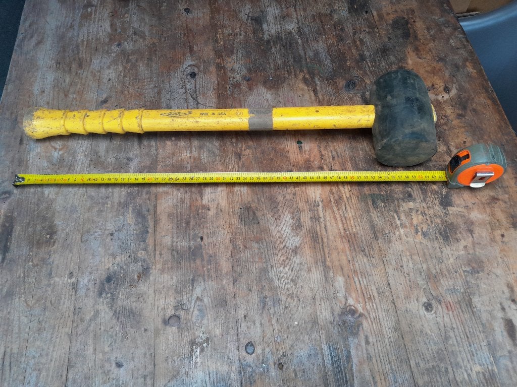 grote rubberen hamer, Ophalen of Verzenden, Gebruikt, Hamer