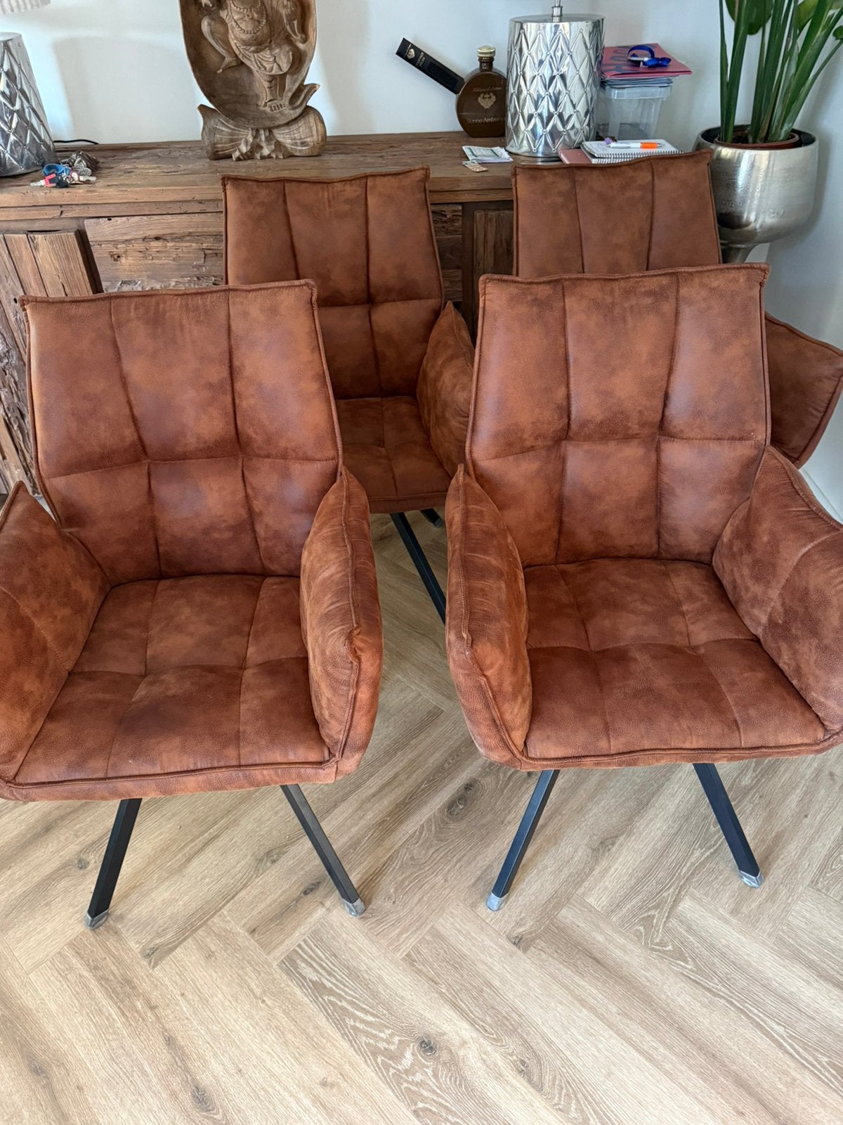 Mooie eetstoelen ,6 stuks, Huis en Inrichting, Ophalen, Zo goed als nieuw