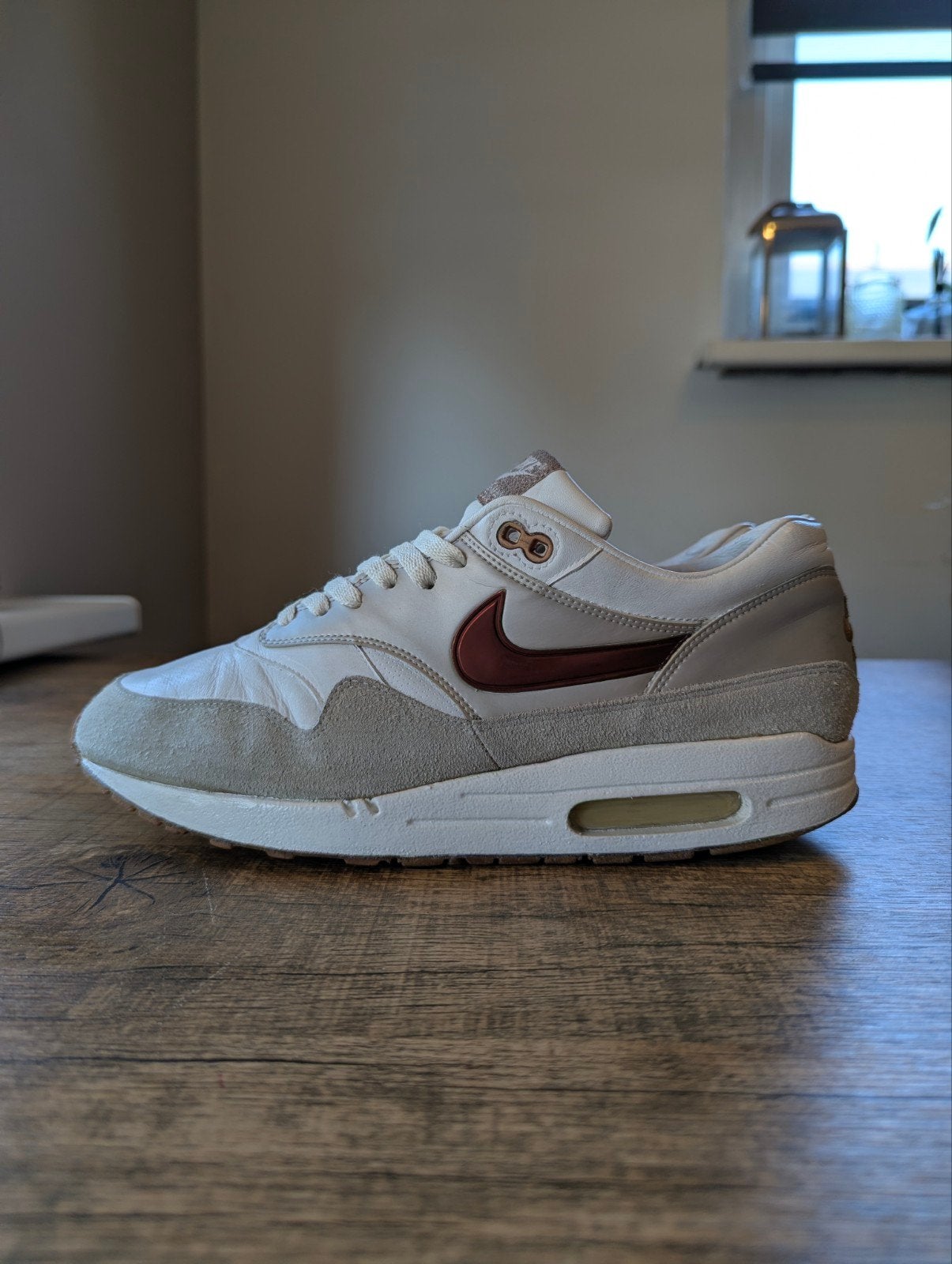 Nike Air Max 1 Bronze Medal 44, Kleding | Heren, Schoenen, Nike air max, Wit, Ophalen of Verzenden, Gedragen