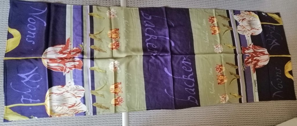 NIEUW Zijden sjaal shawls Tulpen Rijksmuseum Marten Oopjen, Kleding | Dames, Ophalen of Verzenden, Nieuw, Maat 46/48 (XL) of groter