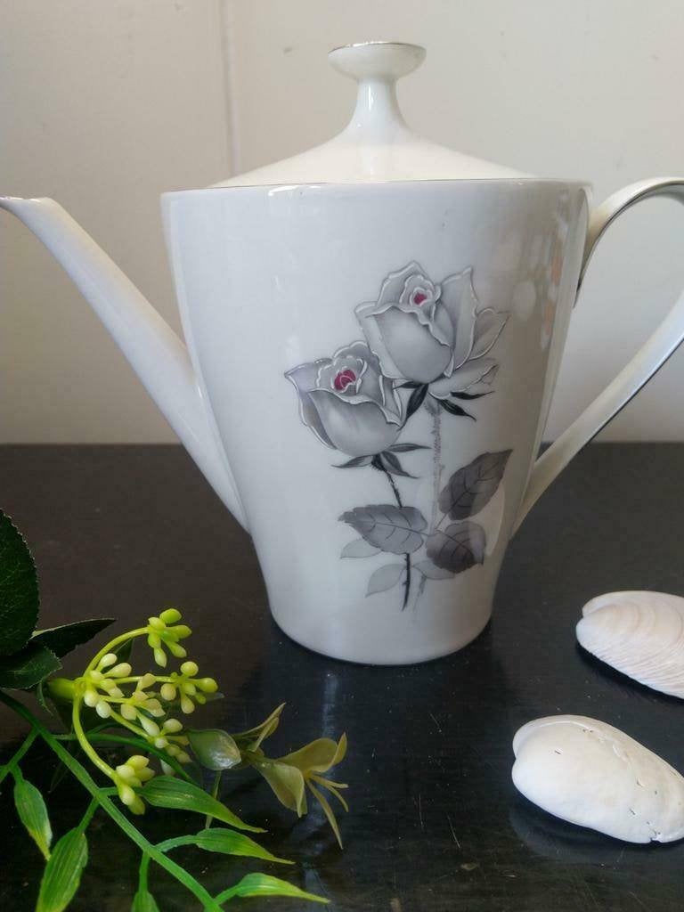 Kronester Bavaria Black Rose  Koffiepot / Theepot Porselein, Huis en Inrichting, Keuken | Servies, Gebruikt, Overige typen, Ophalen of Verzenden