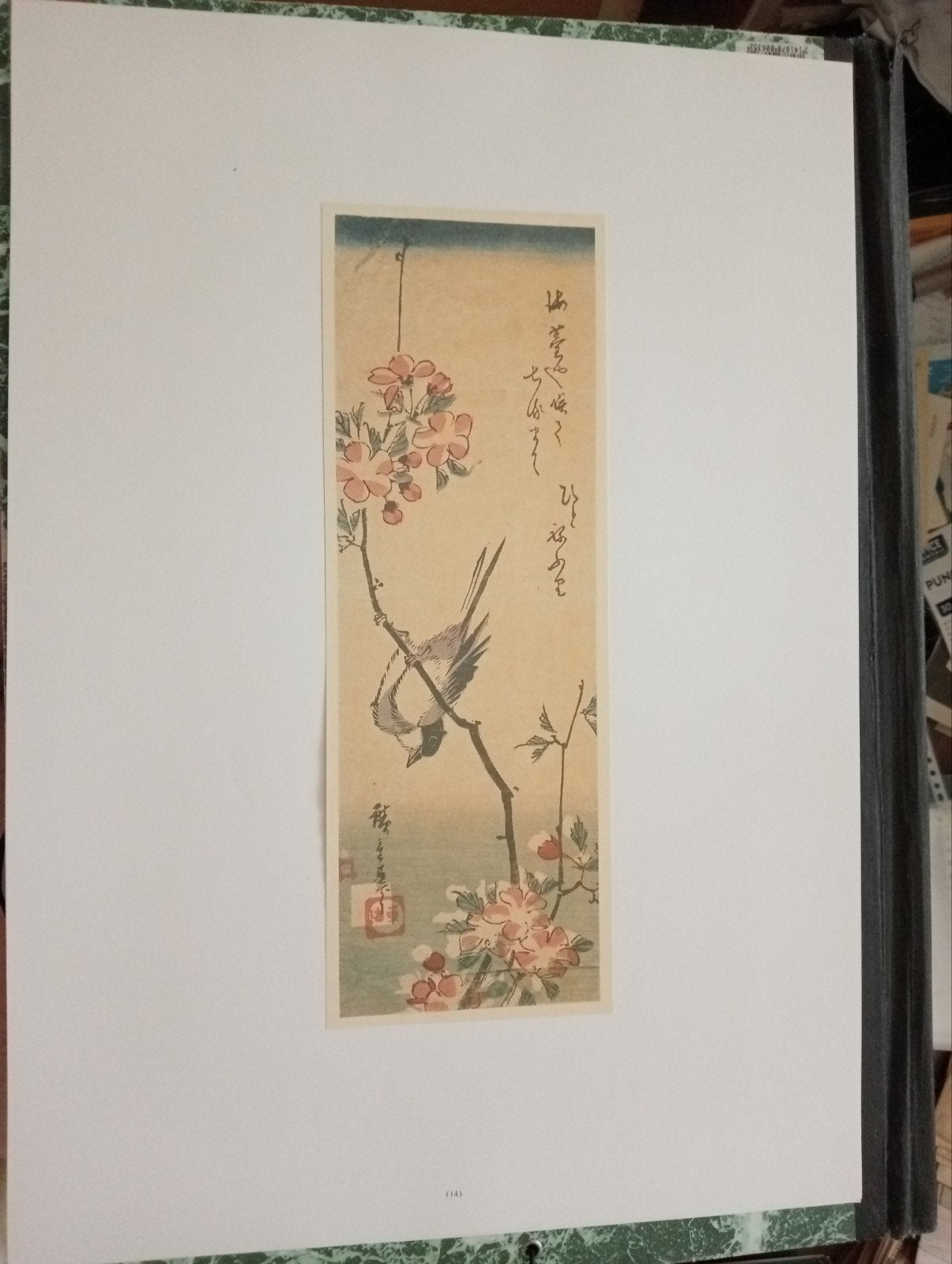 Vogel Japan offset prent 20e eeuw, Antiek en Kunst, Ophalen of Verzenden