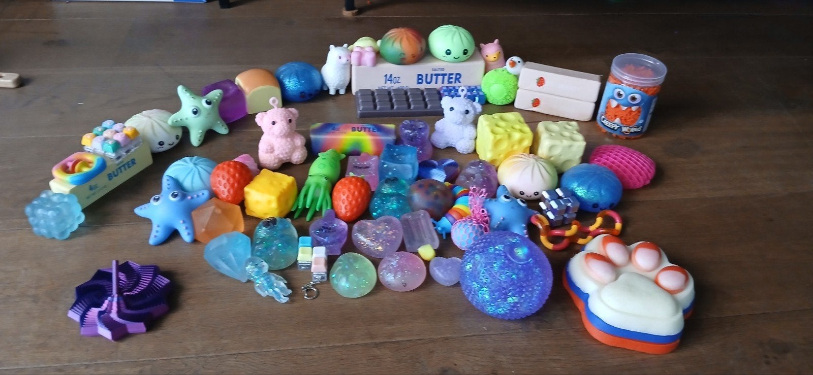 Grote collectie fidget toys en squishies, Ophalen, Gebruikt