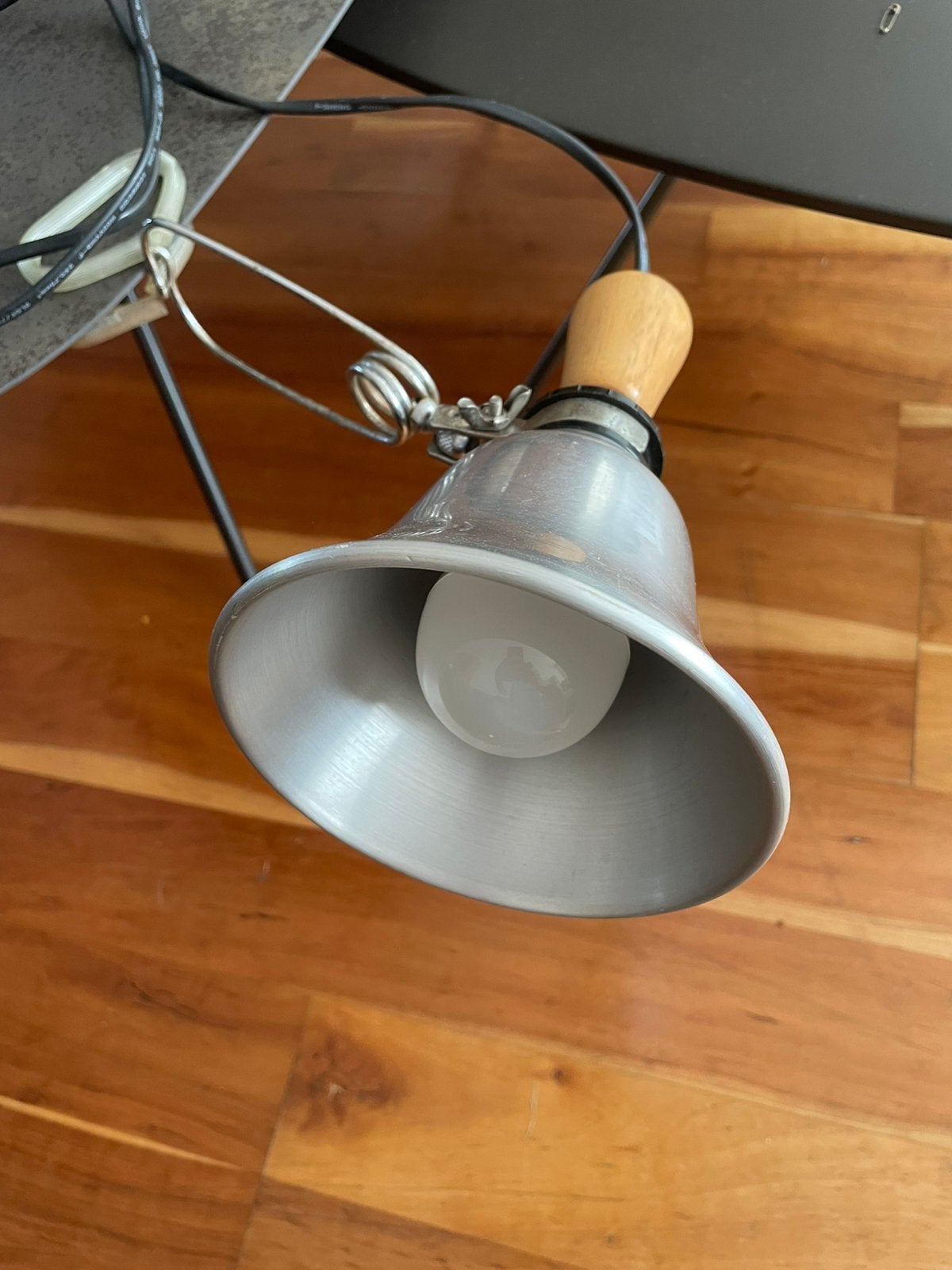 Vintage jaren 90 Ikea klemlamp, Gebruikt, Industrieel, Zilver, Metaal