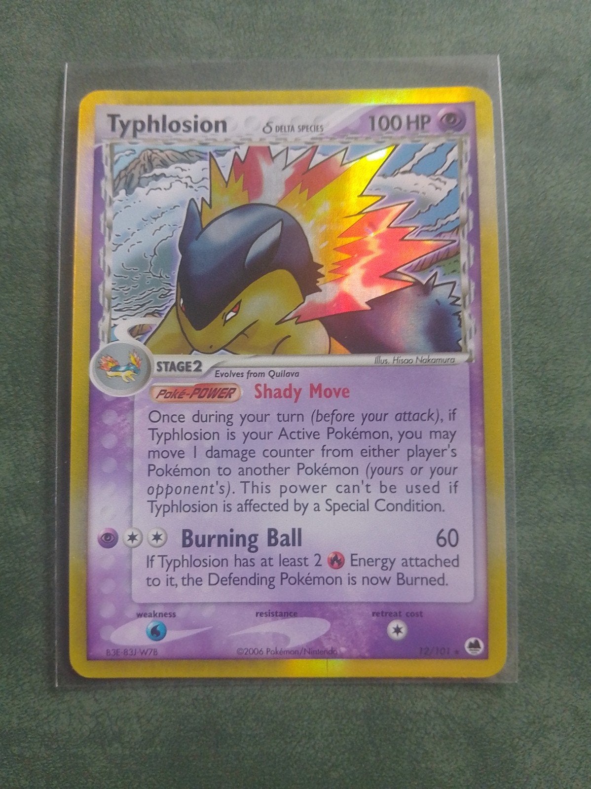 Typhlosion Delta Species Holo GD, Ophalen of Verzenden, Zo goed als nieuw, Losse kaart