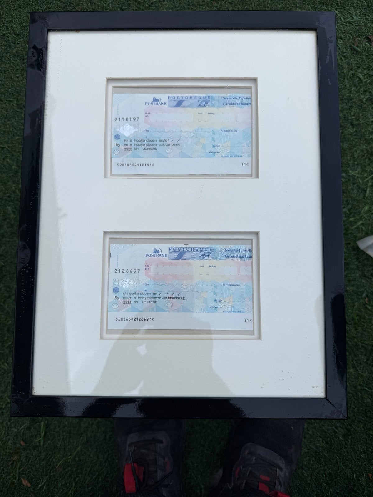 Ingelijste Oude Postbank Girobetaalkaarten, Ophalen, Overige typen