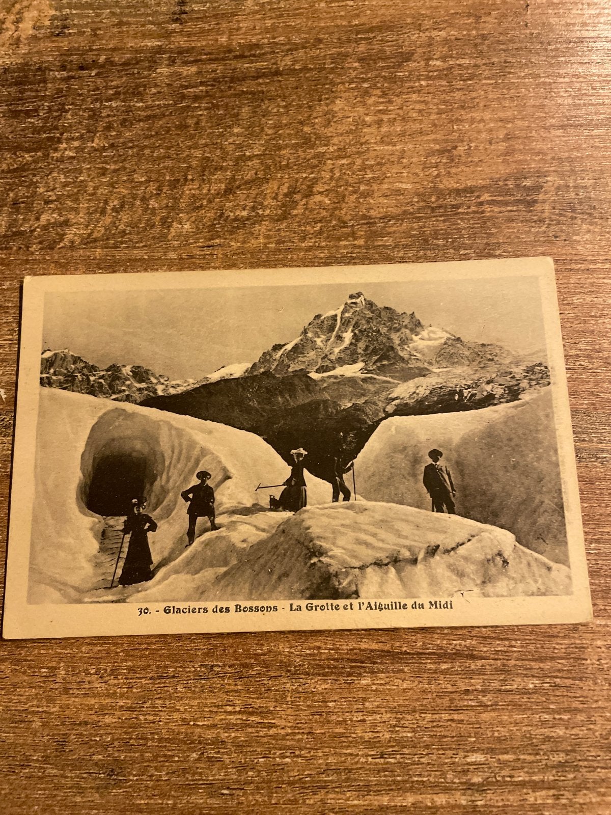 Ansichtkaart Gletsjers van Bossons, Aiguille du Midi, Ophalen of Verzenden, Ongelopen, Natuur
