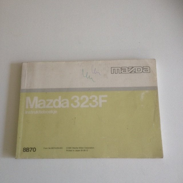 Mazda 323F Instructieboekje      (1991)      -  NL, Ophalen of Verzenden
