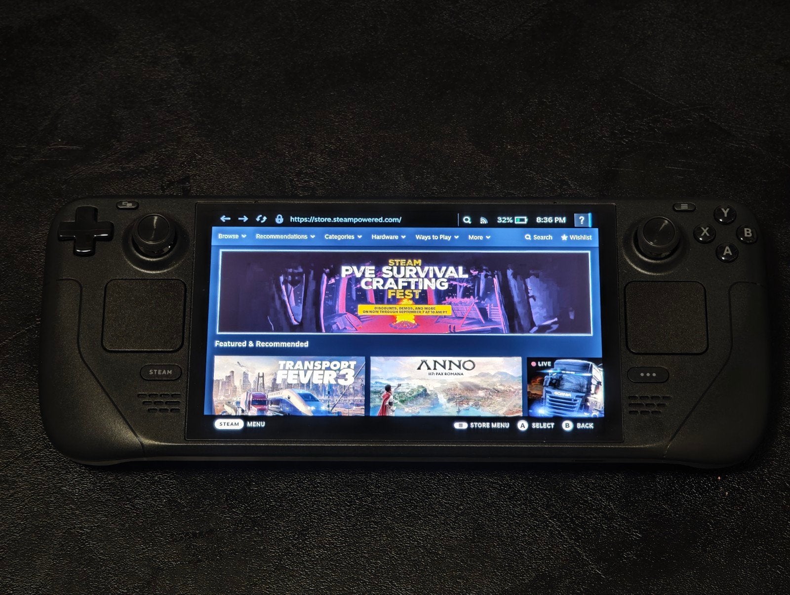 Steam Deck OLED 512GB – zo goed als nieuw, Ophalen, Zo goed als nieuw, Landkaarten
