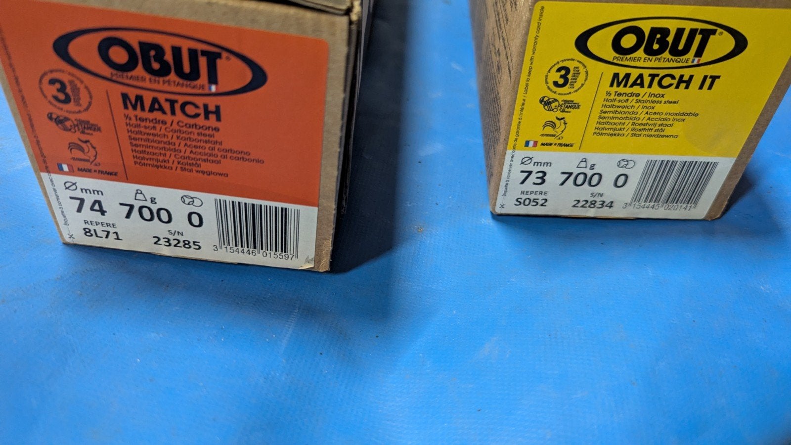 NIEUWE BOULES, petanque Obut Match en Obut Match IT, Ophalen of Verzenden, Nieuw