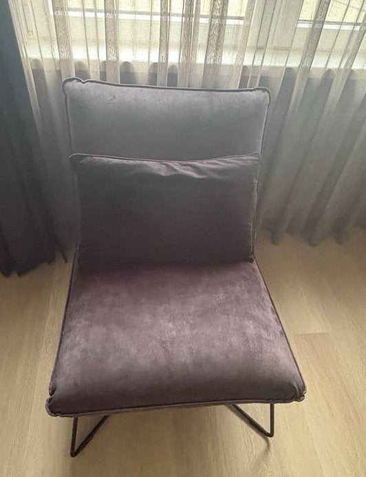 Chique Zwarte Fauteuil voor Woonkamer, Huis en Inrichting, Ophalen, 75 tot 100 cm, Zo goed als nieuw, Stof