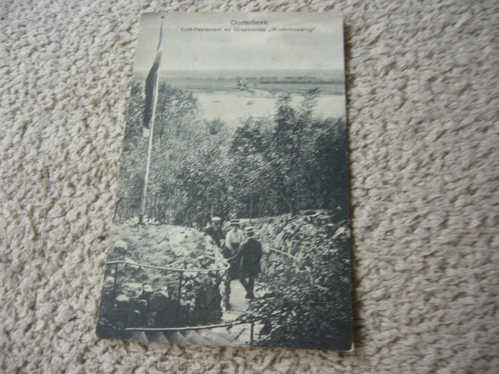 OOSTERBEEK  =  CAFE / REST. DE UITSPANNING WESTERBOUWING, Verzamelen, Ophalen of Verzenden, 1920 tot 1940, Ongelopen, Gelderland