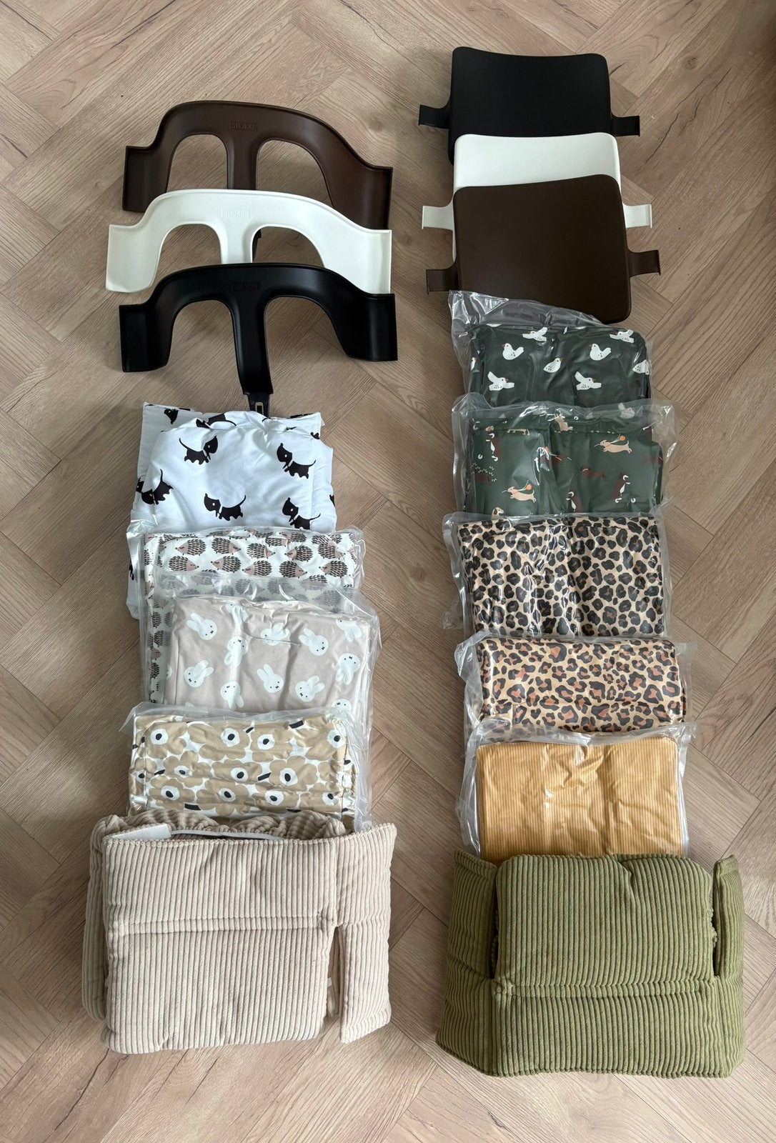 Mix and Match Stokke Baby set + Stokke Tripp Trapp kussenset, Meegroeistoel, Stokke, Stokke, Nieuw