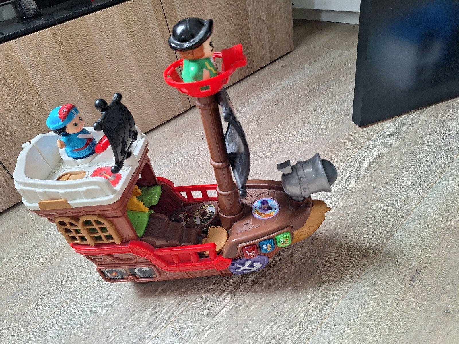 V-tech piratenschip, Ophalen, Gebruikt
