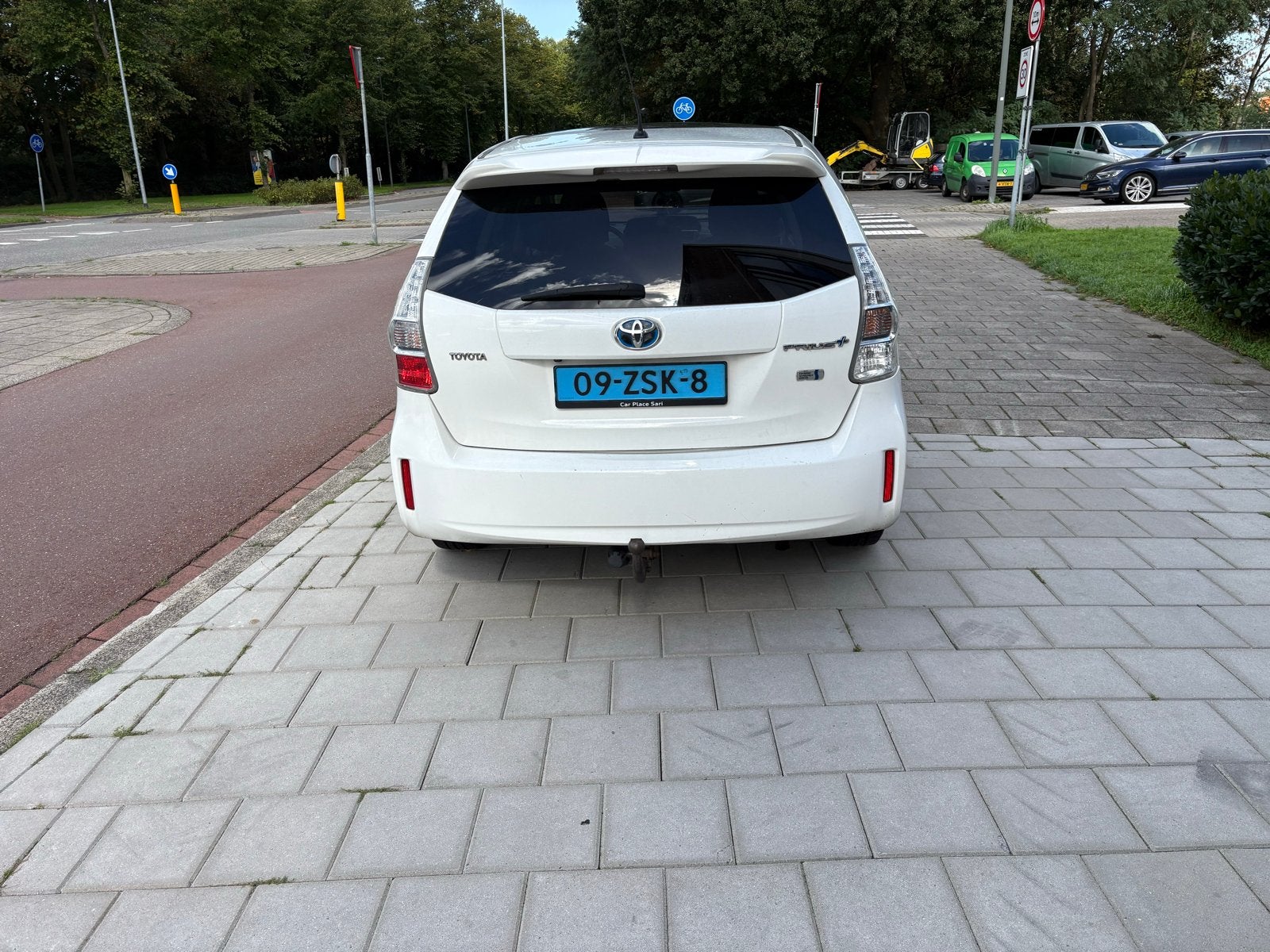 Toyota Prius Wagon 1.8 Full Hybrid 136PK Aut 95g 2013 Wit, Auto's, Euro 6, 4 cilinders, 7 stoelen, Wit