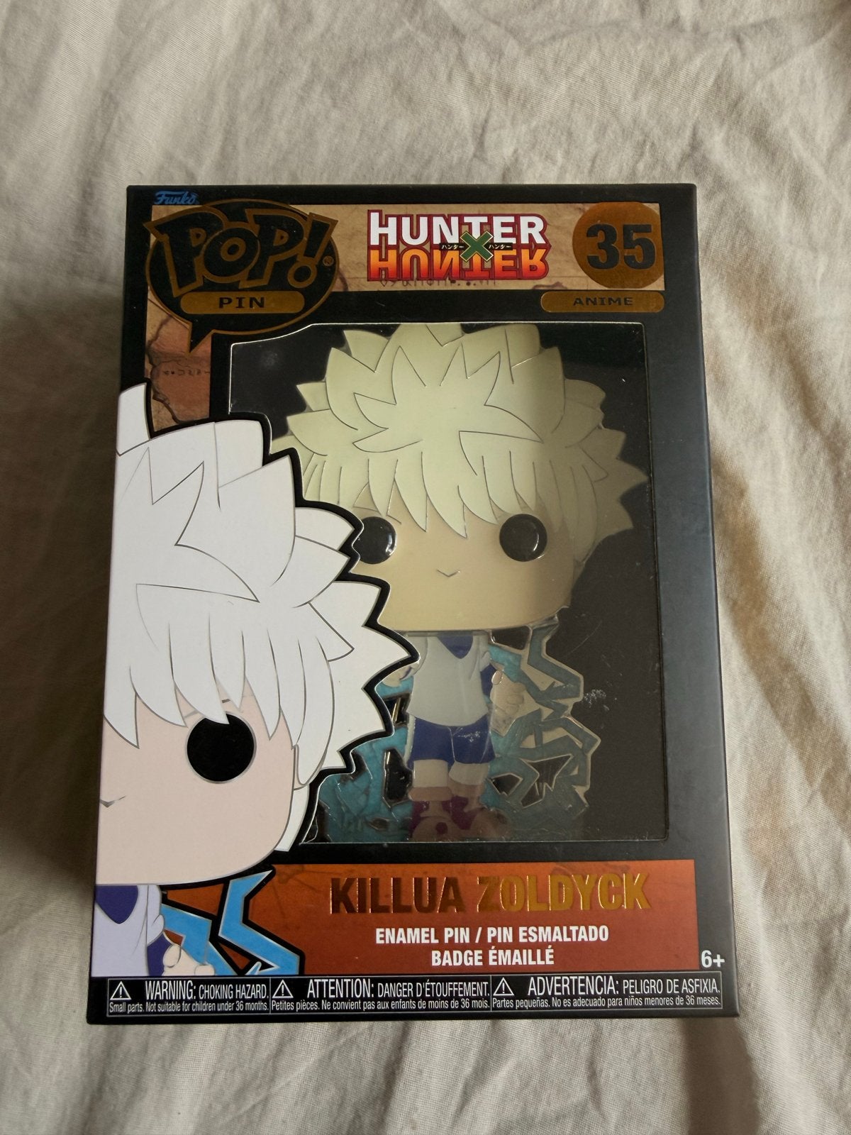 Funko Pop Pin Hunter x Hunter Killua Zoldyck #35, Verzenden, Zo goed als nieuw