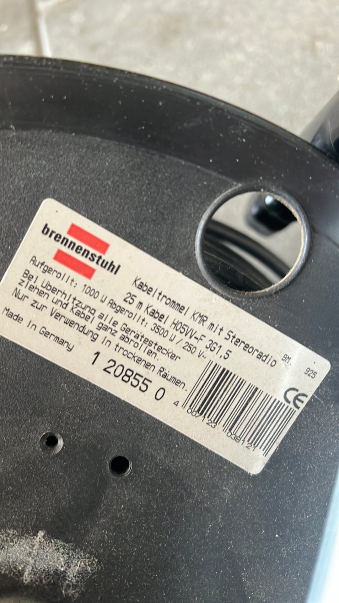 Brennenstuhl haspel, Ophalen, Gebruikt
