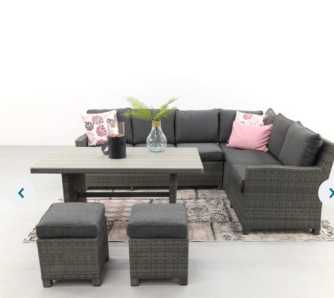Loungeset, Tuin en Terras, Ophalen, Zo goed als nieuw, Kunststof