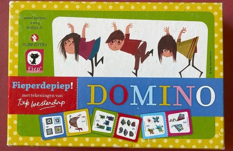 Domino met Fieperdepiep zgan, Ophalen of Verzenden, Zo goed als nieuw