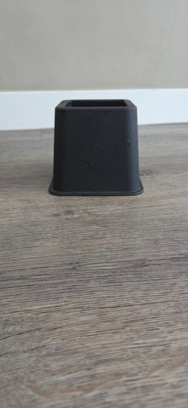 Set van 4 zwarte bedklossen/bedverhogers zgan, Overige materialen, Zwart, Zo goed als nieuw, Praktisch