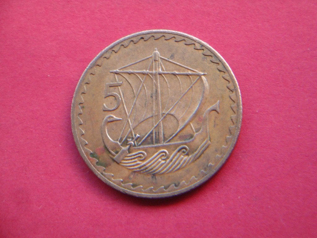 Kavel Cyprus munt 5 Mils 1963., Verzenden, Overige landen, Losse munt