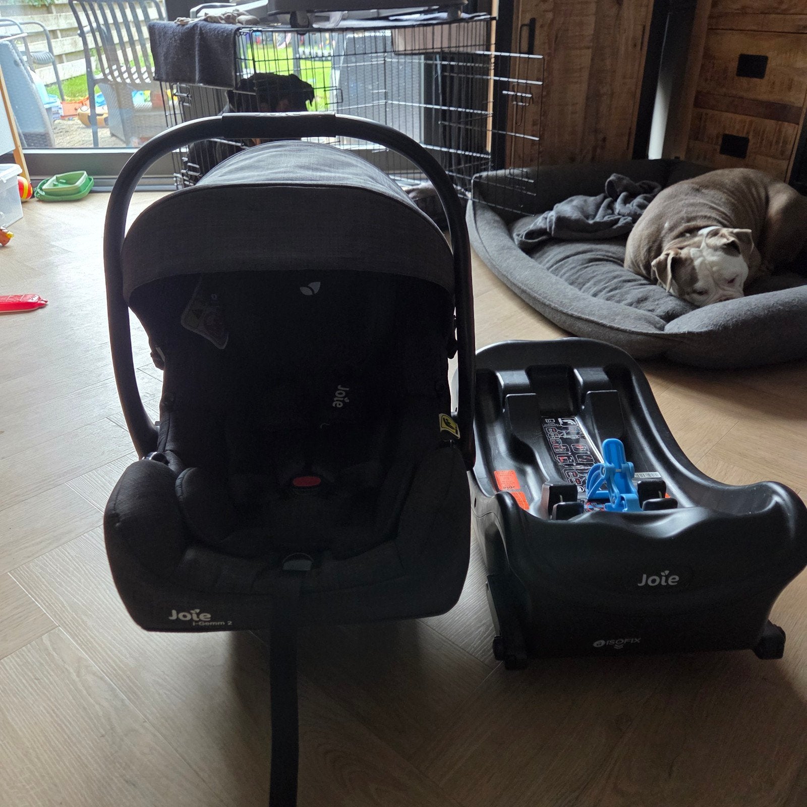 Joie i-Gemm 2 autostoel met Isofix base, Zijbescherming, Zo goed als nieuw, Isofix, 0 t/m 13 kg