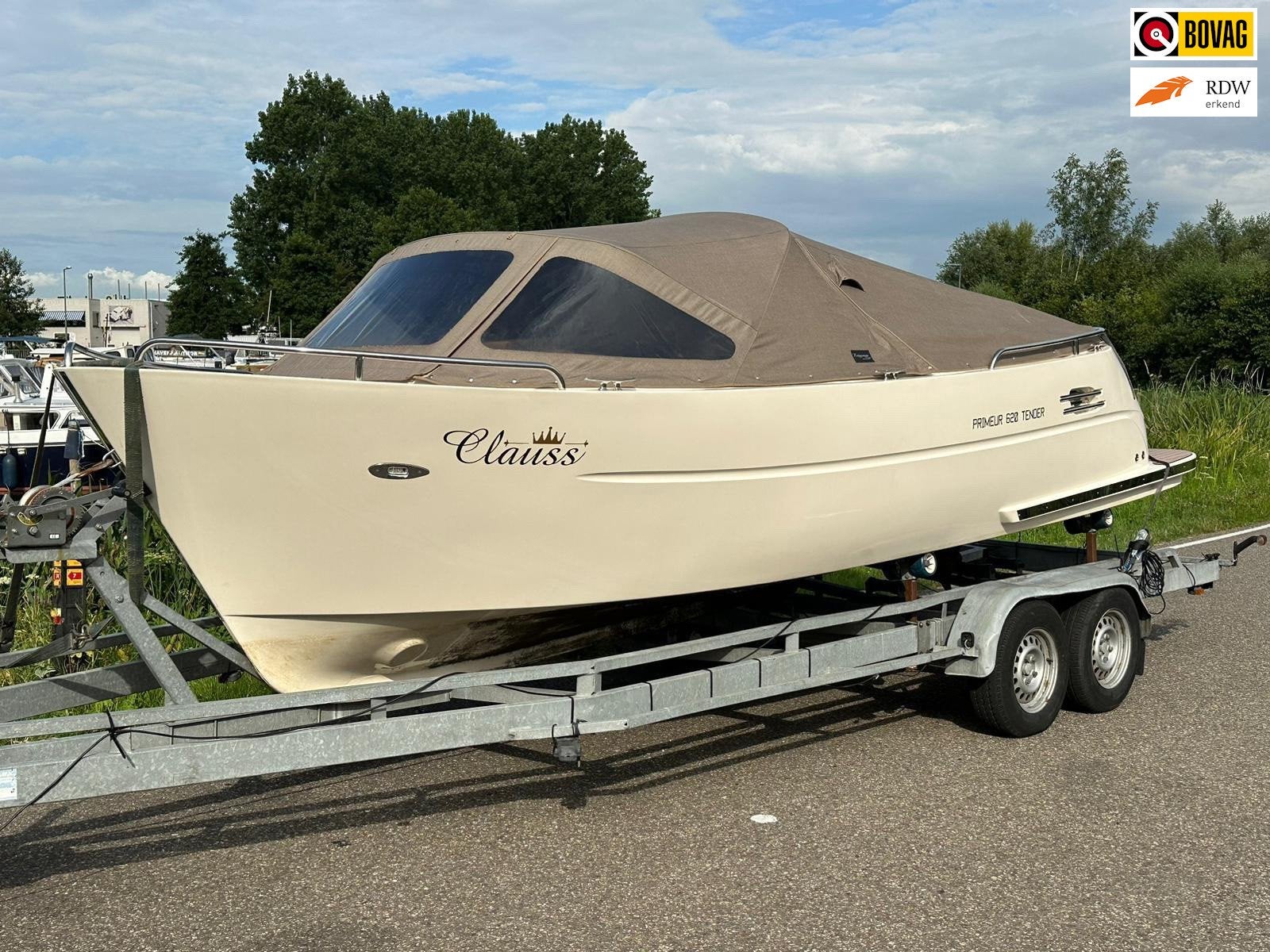 Primeur 620 Tender 60 PK Suzuki 4-Stroke *Incl. Legplaats! /, Auto's, Overige Auto's, Gebruikt, Overige brandstoffen, Origineel Nederlands
