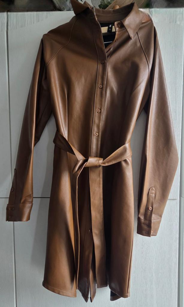 Zo goed als nieuwe Eksept jas/jurk maat XS, Bruin, Ophalen of Verzenden, Zo goed als nieuw, Eksept