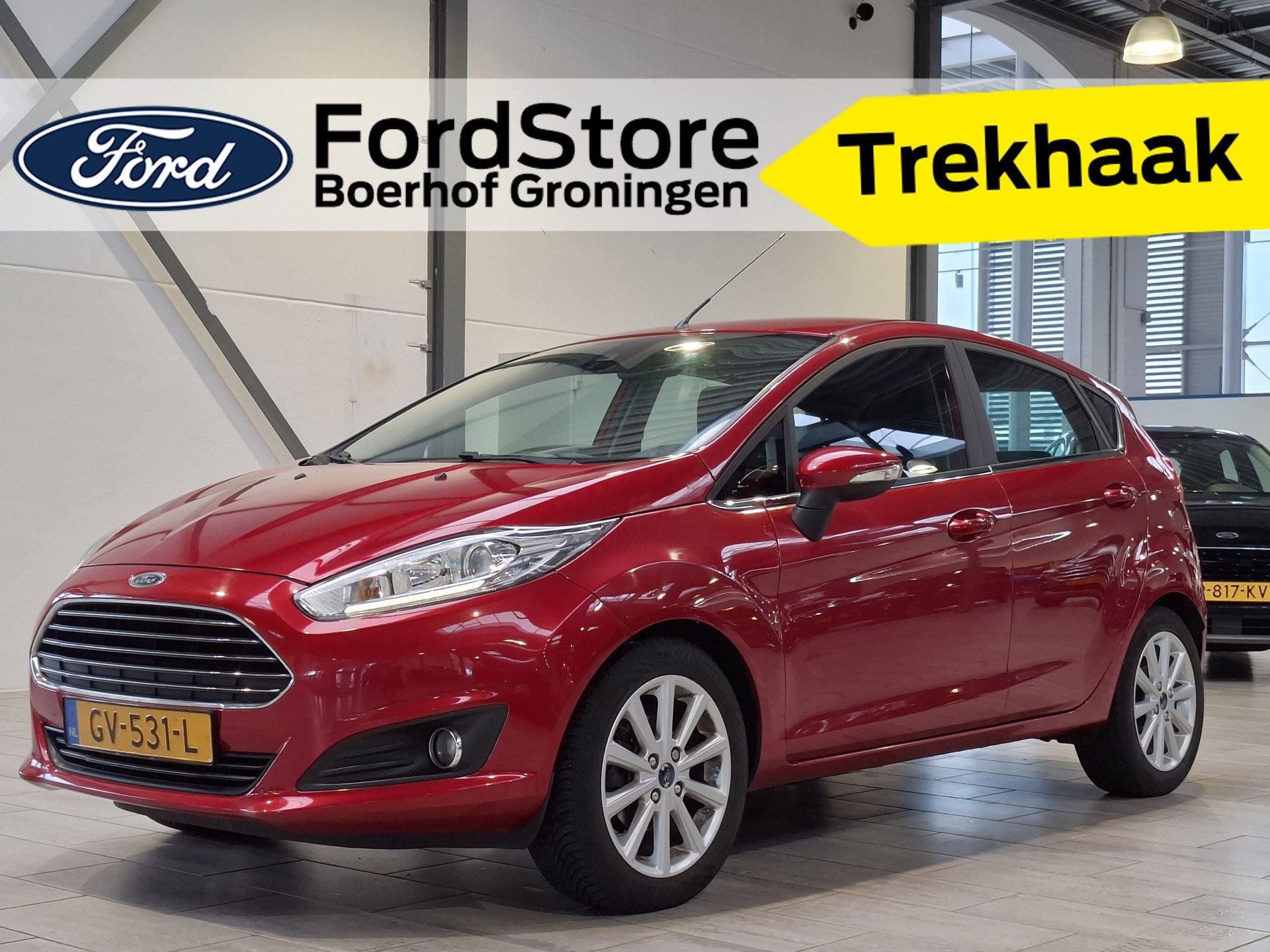 Ford Fiesta EcoBoost 100 pk Titanium | Trekhaak | Navi | Cli, Voorwielaandrijving, 12 maanden, 23 km/l, Origineel Nederlands