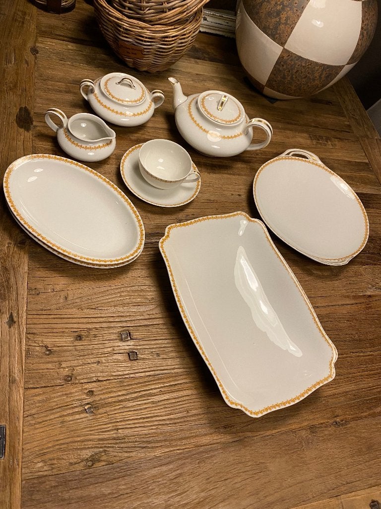 Antieke serviesonderdelen van Haviland Limoges Frankrijk, Antiek en Kunst, Ophalen of Verzenden