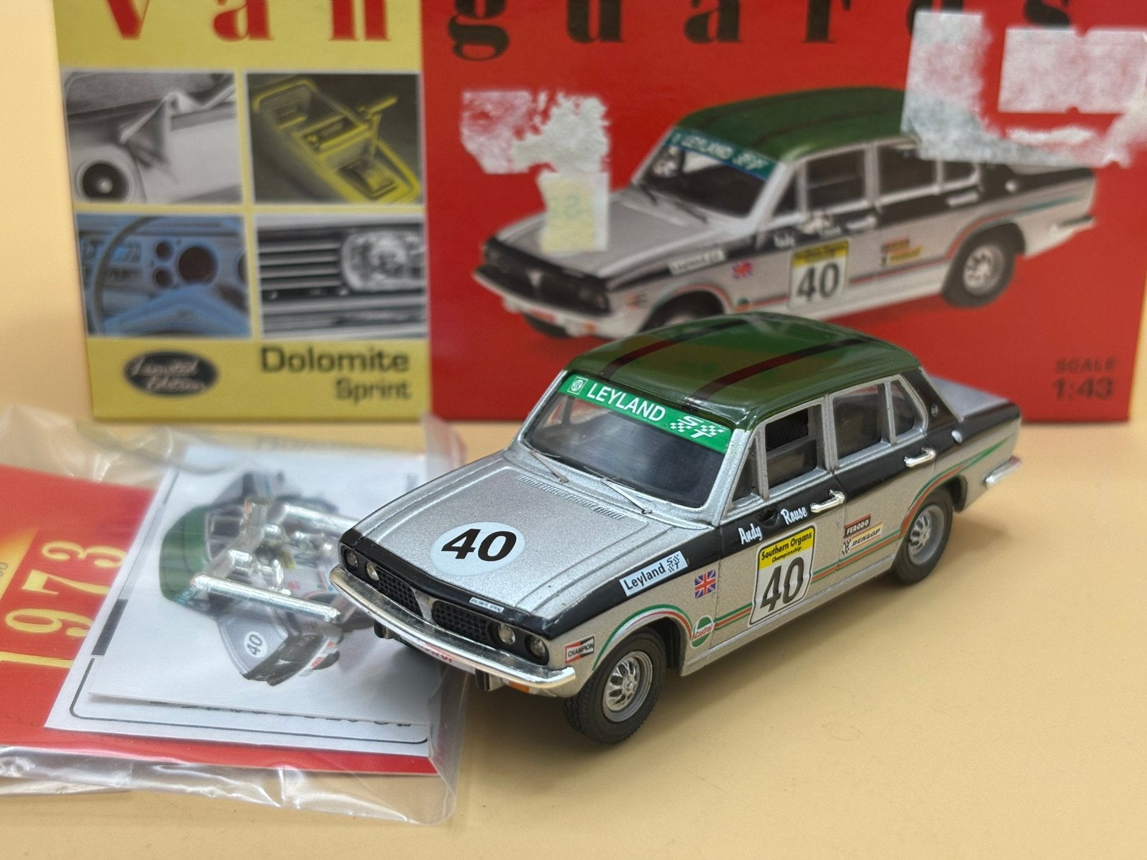 Triumph Dolomite Sprint Broadspeed 1/43 Vanguards, Verzenden, Gebruikt, Auto, Vanguards