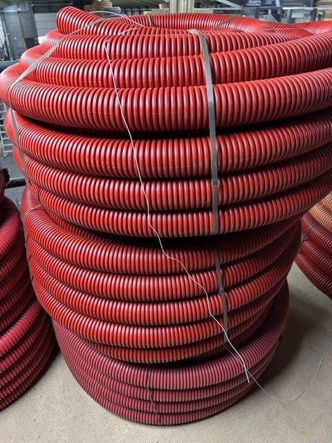 0973. Kabel bescherming slang 90mm met trekdraad, Ophalen, Nieuw