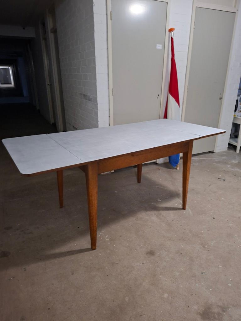 vintage tafel uitschuifbaar, Ophalen, Gebruikt