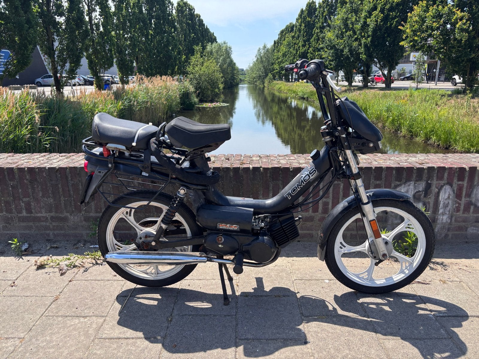 Tomos fun sport’r blauw kenteken, Fietsen en Brommers, Ophalen, Gebruikt, 50 cc, Maximaal 25 km/u