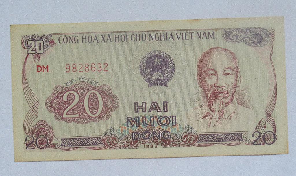 Viëtnam 20 Dong 1985, Verzenden